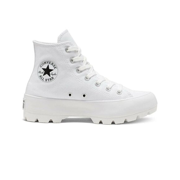 Converse - Women's Chuck Taylor All Star Lugged High Top Shoes Size 9 White - Picture 1 of 5
